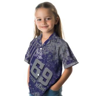 Custom Team Colorado Rockies Tropical Hawaiian Shirt - Blue Star Stripes MLB Aloha Shirt for Summer & Beach