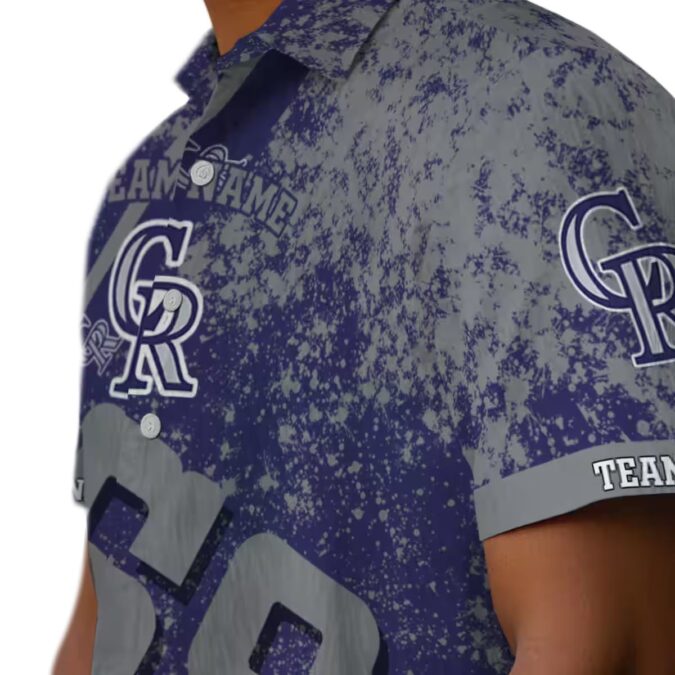 Custom Team Colorado Rockies Tropical Hawaiian Shirt - Blue Star Stripes MLB Aloha Shirt for Summer & Beach