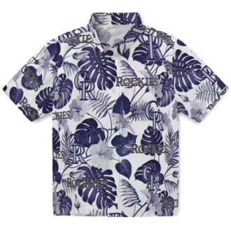 Limited Edition Colorado Rockies MLB Tropical Hawaiian Shirt - Blue & White Aloha Beach Shirt