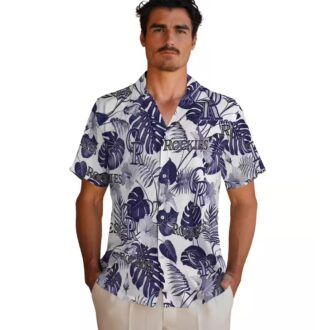 Limited Edition Colorado Rockies MLB Tropical Hawaiian Shirt - Blue & White Aloha Beach Shirt