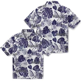 Limited Edition Colorado Rockies MLB Tropical Hawaiian Shirt - Blue & White Aloha Beach Shirt