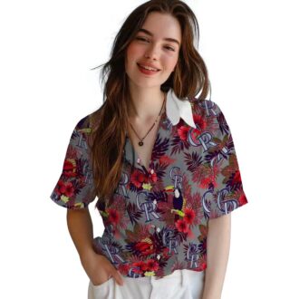 MLB Colorado Rockies Floral Toucan Hawaiian Shirt - Aloha Summer Shirt for Baseball Fans