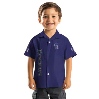 MLB Colorado Rockies Stuart Minion Blue Hawaiian Shirt - Summer Fan Apparel for Baseball Fans