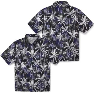 Official Colorado Rockies Blue Hawaiian Shirt - MLB Team Palm Pattern Summer Apparel