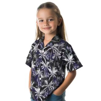 Official Colorado Rockies Blue Hawaiian Shirt - MLB Team Palm Pattern Summer Apparel