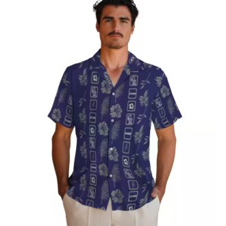Official MLB Colorado Rockies Floral Aloha Shirt - Blue Hawaiian Shirt for Beach & Baseball Fans