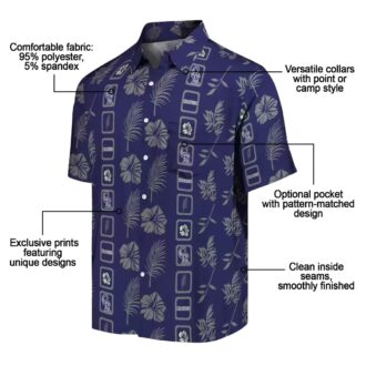 Official MLB Colorado Rockies Floral Aloha Shirt - Blue Hawaiian Shirt for Beach & Baseball Fans