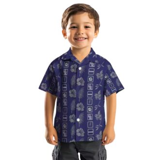 Official MLB Colorado Rockies Floral Aloha Shirt - Blue Hawaiian Shirt for Beach & Baseball Fans