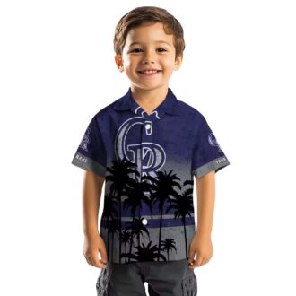 Personalized Colorado Rockies Sunset Hawaiian Shirt - Tropical MLB Fan Shirt for Summer