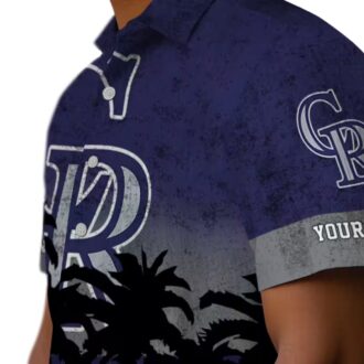 Personalized Colorado Rockies Sunset Hawaiian Shirt - Tropical MLB Fan Shirt for Summer
