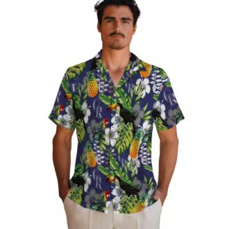 Personalized Colorado Rockies Tropical Hawaiian Shirt - Blue Green Toucan Design for MLB Fans
