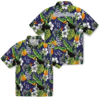 Personalized Colorado Rockies Tropical Hawaiian Shirt - Blue Green Toucan Design for MLB Fans