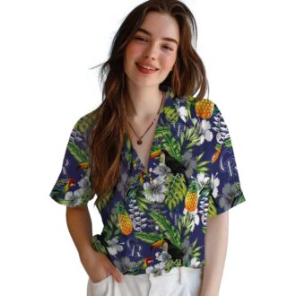 Personalized Colorado Rockies Tropical Hawaiian Shirt - Blue Green Toucan Design for MLB Fans
