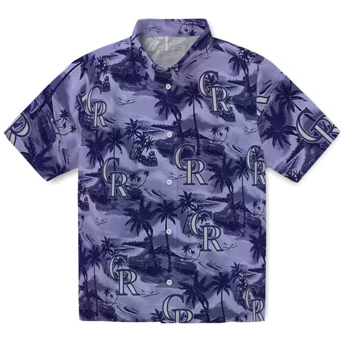 Tropical Colorado Rockies Hawaiian Shirt - MLB Summer Beach Shirt for Fans