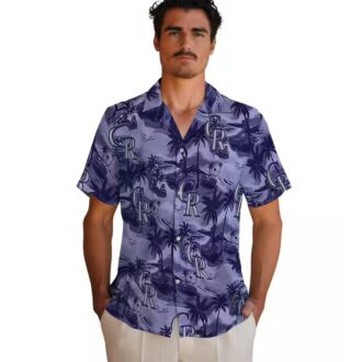 Tropical Colorado Rockies Hawaiian Shirt - MLB Summer Beach Shirt for Fans