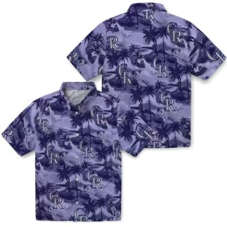 Tropical Colorado Rockies Hawaiian Shirt - MLB Summer Beach Shirt for Fans