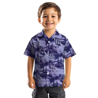 Tropical Colorado Rockies Hawaiian Shirt - MLB Summer Beach Shirt for Fans