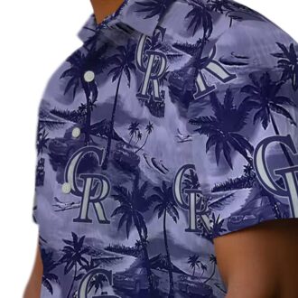 Tropical Colorado Rockies Hawaiian Shirt - MLB Summer Beach Shirt for Fans