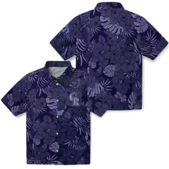 Tropical MLB Colorado Rockies Hawaiian Shirt - Best Shirt for Beach & Summer Baseball Fans