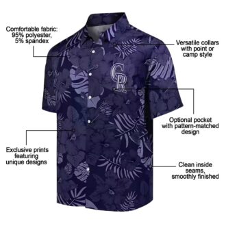 Tropical MLB Colorado Rockies Hawaiian Shirt - Best Shirt for Beach & Summer Baseball Fans
