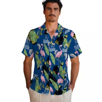 Best Kansas City Royals Hawaiian Shirt - Tropical Flamingo & Palm Leaves Design