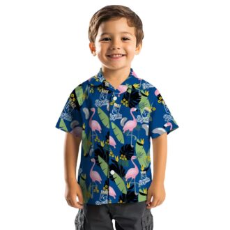 Best Kansas City Royals Hawaiian Shirt - Tropical Flamingo & Palm Leaves Design