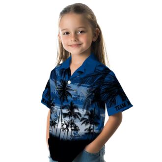 Best Kansas City Royals Sunset Hawaiian Shirt - Blue & Black MLB Summer Beach Shirt