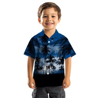 Best Kansas City Royals Sunset Hawaiian Shirt - Blue & Black MLB Summer Beach Shirt
