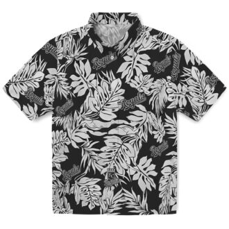 Kansas City Royals Black Hawaiian Shirt - Monstera Leaf, Beach & Game Day Outfit