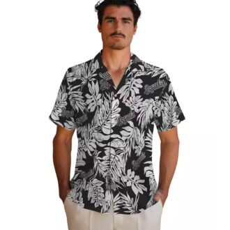 Kansas City Royals Black Hawaiian Shirt - Monstera Leaf, Beach & Game Day Outfit