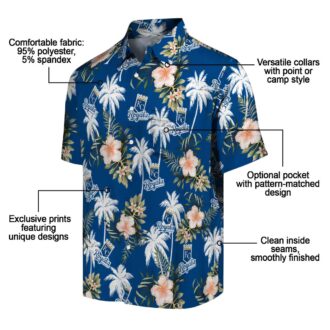 Kansas City Royals Floral & Palm Hawaiian Shirt - Limited Edition Fan Apparel