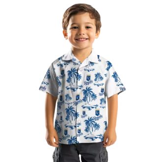Kansas City Royals Island Print Hawaiian Shirt for Game Day - Royal Blue Floral Print