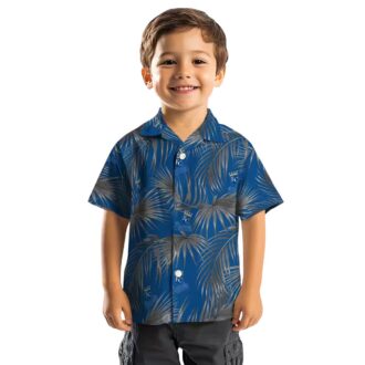 Kansas City Royals Leafy Palms Beach Vacation Shirt - MLB Royal Blue Hawaiian Style