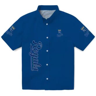 Kansas City Royals Minion Hawaiian Shirt - Tropical Palm Leaf Beach Party Outfit