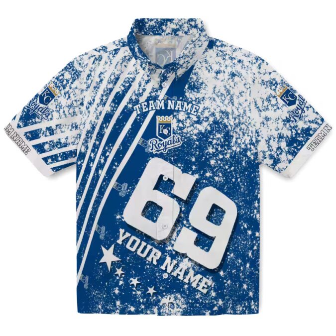 Kansas City Royals Star Stripes Hawaiian Shirt - MLB Fan Gift, Vacation, Beach Party Outfit