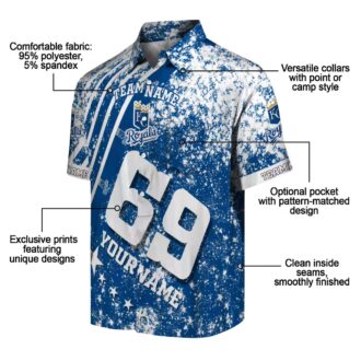 Kansas City Royals Star Stripes Hawaiian Shirt - MLB Fan Gift, Vacation, Beach Party Outfit