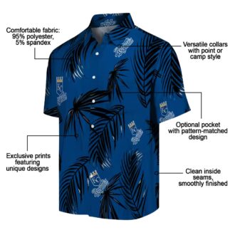 Kansas City Royals Summer Aloha Hawaiian Shirt - Palm Leaf & Floral MLB Apparel