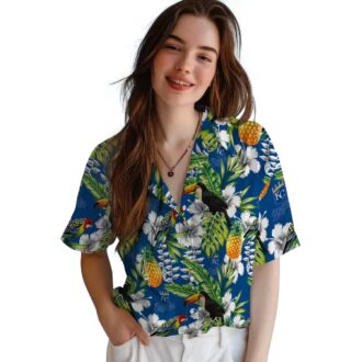 Kansas City Royals Tropical Toucan Hawaiian Shirt - Casual Game Day Blue Green Outfit