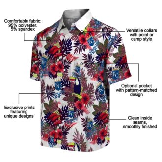 Kansas City Royals Tropical Toucan Hawaiian Shirt for Men & Women - Luau Party, Casual Wear