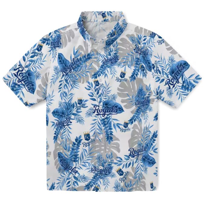MLB Fan Kansas City Royals Tropical Leaves Aloha Shirt - Hawaiian Style, Beach & Summer Vibes