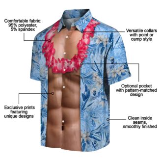 Official Kansas City Royals Hawaiian Shirt - MLB Floral Button-Up, Chest Illusion