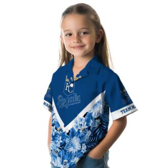 Personalized Kansas City Royals Aloha Hawaiian Shirt - Chevron Floral Fan Gear