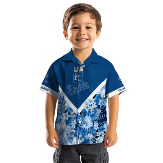 Personalized Kansas City Royals Aloha Hawaiian Shirt - Chevron Floral Fan Gear