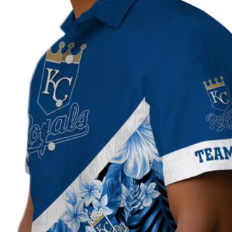 Personalized Kansas City Royals Aloha Hawaiian Shirt - Chevron Floral Fan Gear