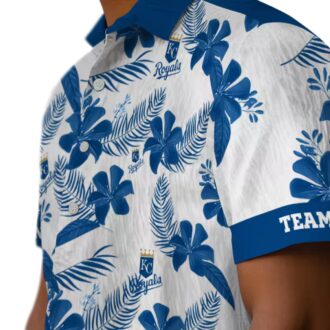 Shop Kansas City Royals Summer Aloha Hawaiian Shirt - MLB Fan Apparel with Botanical Print
