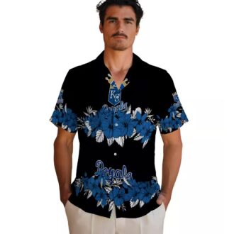 Unique Kansas City Royals Hibiscus Hawaiian Shirt - Summer Vacation, Palm & Floral Design