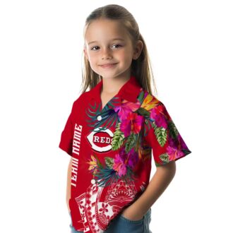 Cincinnati Reds Floral Polynesian Hawaiian Shirt - MLB Fan Apparel for Summer