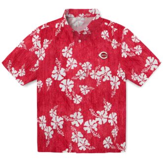 Cincinnati Reds Hibiscus Clusters Red Hawaiian Shirt - MLB Fan Gear for Summer