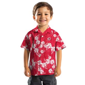 Cincinnati Reds Hibiscus Clusters Red Hawaiian Shirt - MLB Fan Gear for Summer