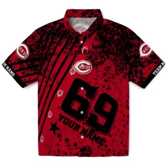 Cincinnati Reds Star Stripes Red Hawaiian Shirt - Custom MLB Fan Beachwear for Summer